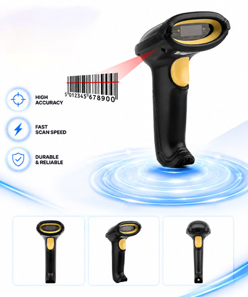 Irvine IR-W5180 Bluetooth Wireless Barcode Laser Scanner Handheld QR Code Scanner