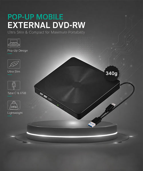 POP-UP Mobile External DVD-RW